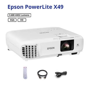 Proyector Epson X49 XGA 3600 ANSI lumens renovado Garantía 6 meses Tasa Dolar BCV