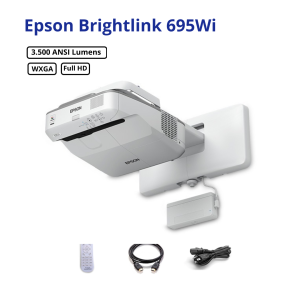 Proyector Epson Brightlink 695Wi WXGA 3500 ANSI lumens renovado Garantía 6 meses Tasa Dolar BCV