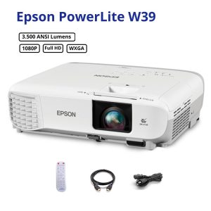 Proyector Epson W39 WXGA 3500 ANSI lumens renovado Garantía 6 meses Tasa Dolar BCV