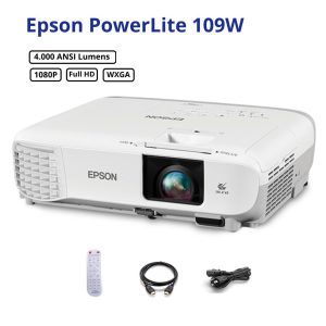 Proyector Epson 109W WXGA 4000 ANSI lumens renovado Garantía 6 meses Tasa Dolar BCV