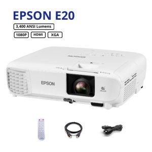 Proyector Epson E20 XGA 3400 ANSI lumens renovado Garantía 6 meses