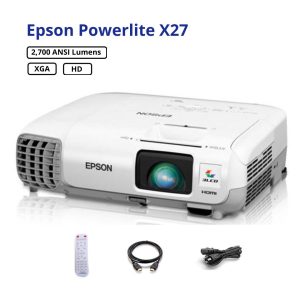 Proyector Epson X27 XGA 2700 ANSI lumens renovado Garantía 6 meses